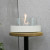 Table Bio Ethanol Fireplace with 2 Curved Glass Panels