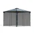 Black netting set installed on Canopia Palermo 3000 gazebo