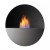 Safretti Prometheus RG - Black bio fireplace for wall mounting
