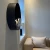 Round bio fireplace for wall mounting