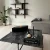 Curved bio fireplace with glass
