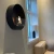 Round bio fireplace for wall mounting