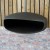 Black UFO-60 Hein & Haugaard handcrafted ceiling-mounted fireplace