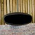 Black UFO-60 Hein & Haugaard handcrafted ceiling-mounted fireplace