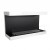 White three-sided wall mounted bio fireplace 120 cm