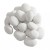 24 White ceramic pebbles