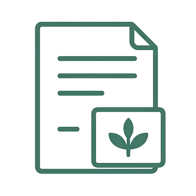Greenhouse-shop business information icon